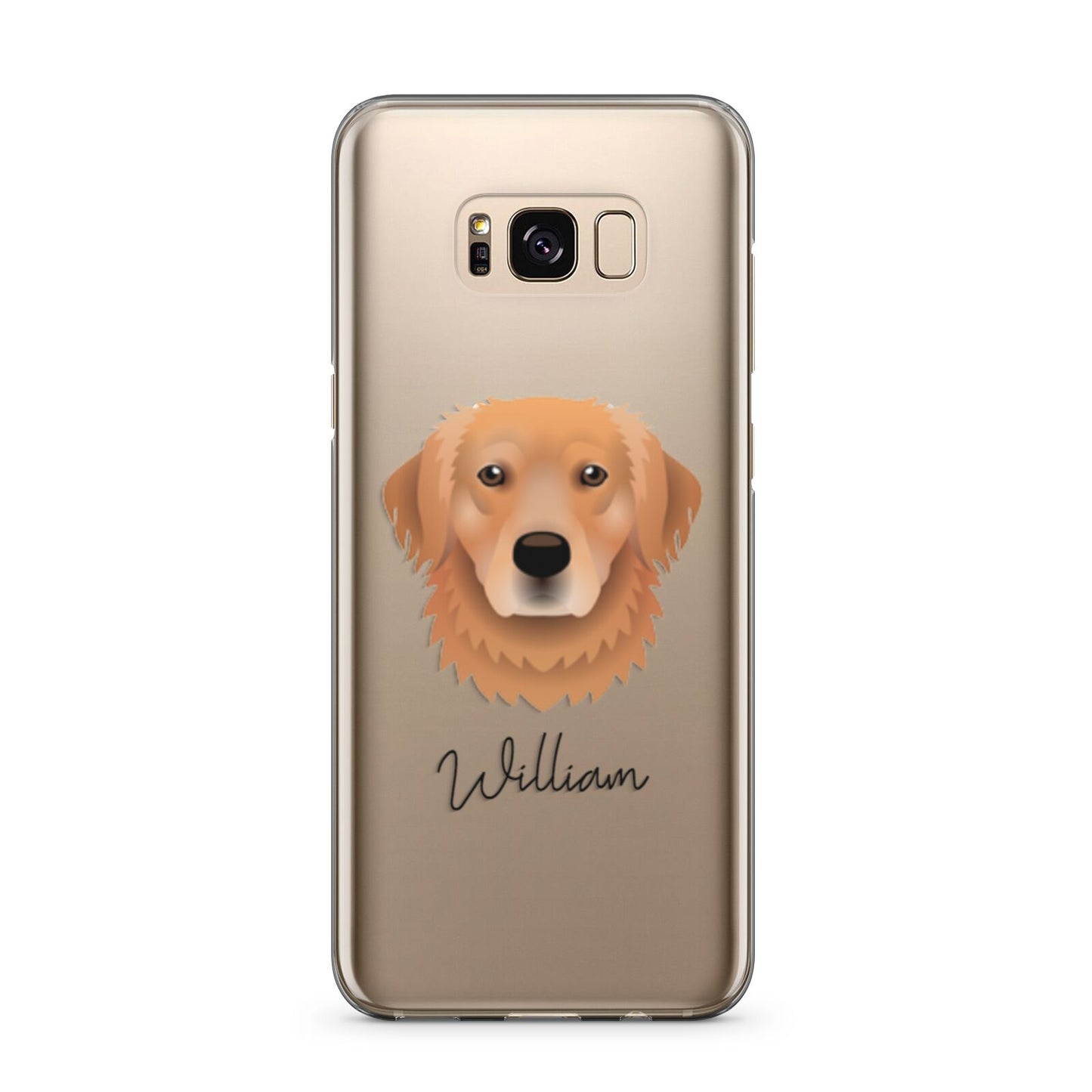 Golden Retriever Personalised Samsung Galaxy S8 Plus Case