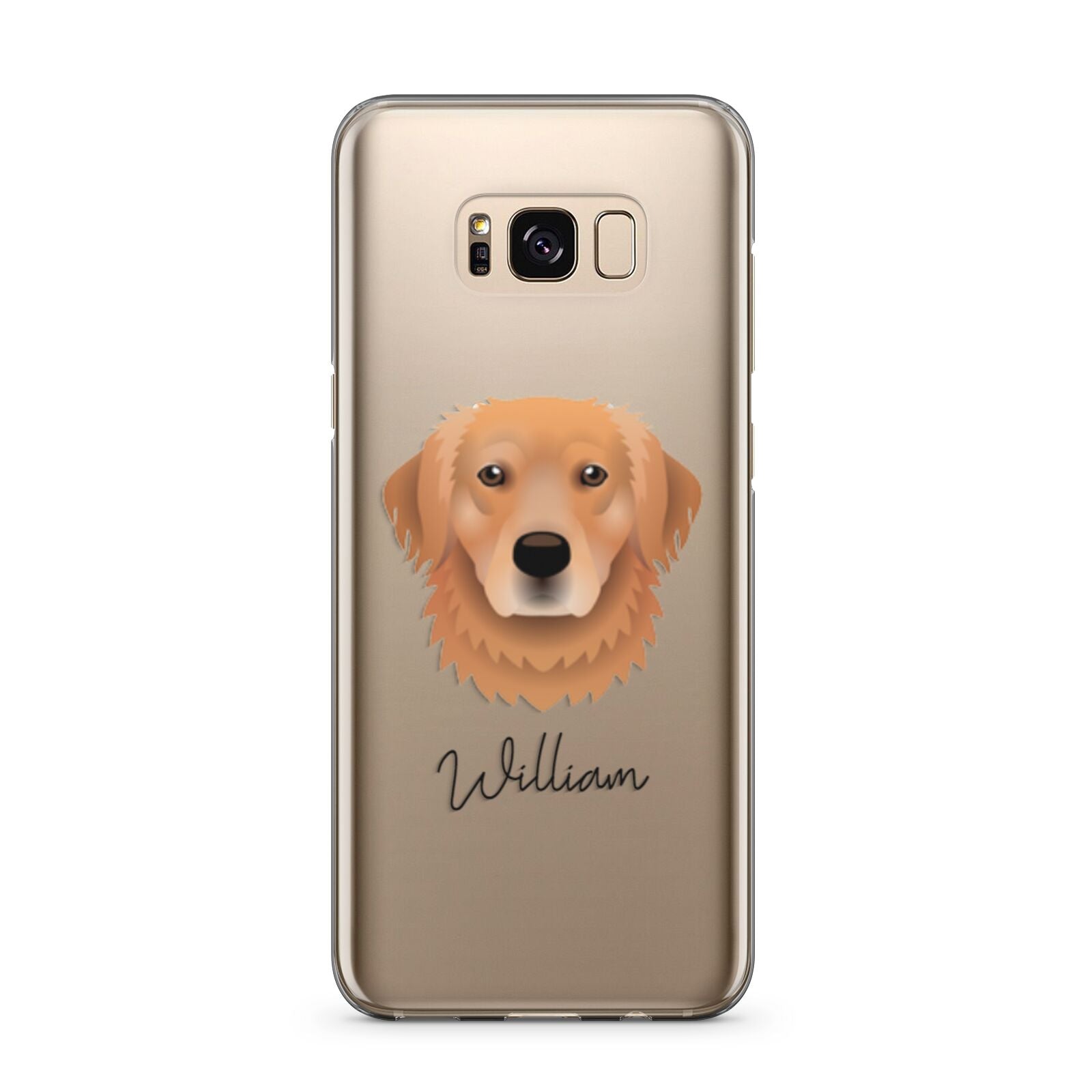 Golden Retriever Personalised Samsung Galaxy S8 Plus Case