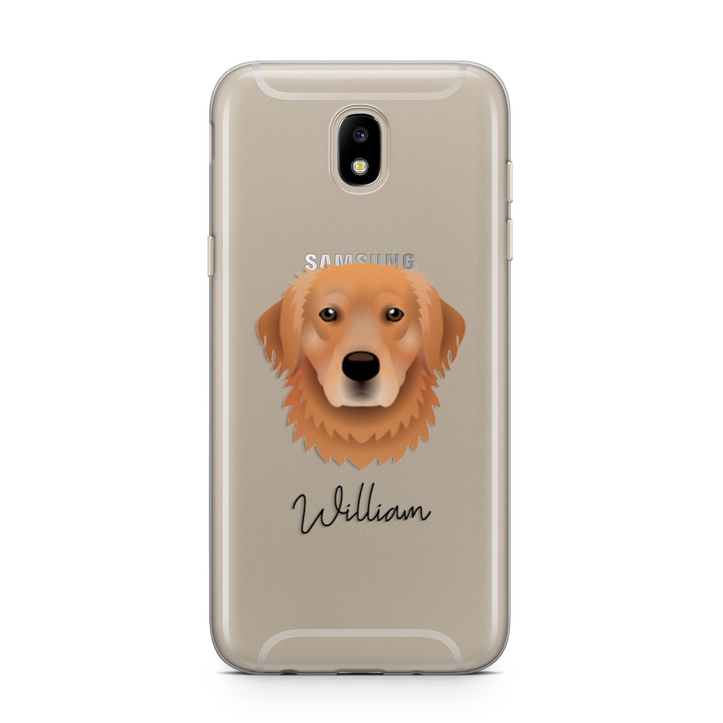 Golden Retriever Personalised Samsung J5 2017 Case