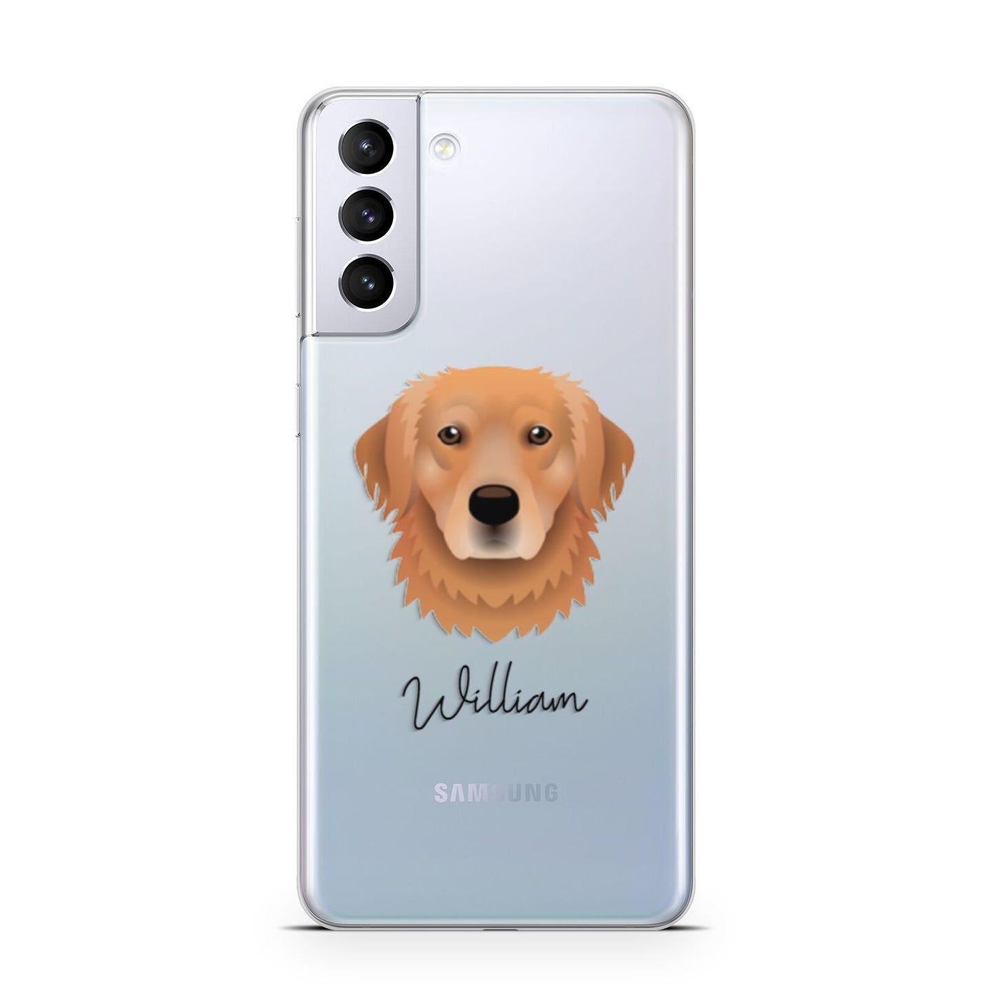 Golden Retriever Personalised Samsung S21 Plus Phone Case