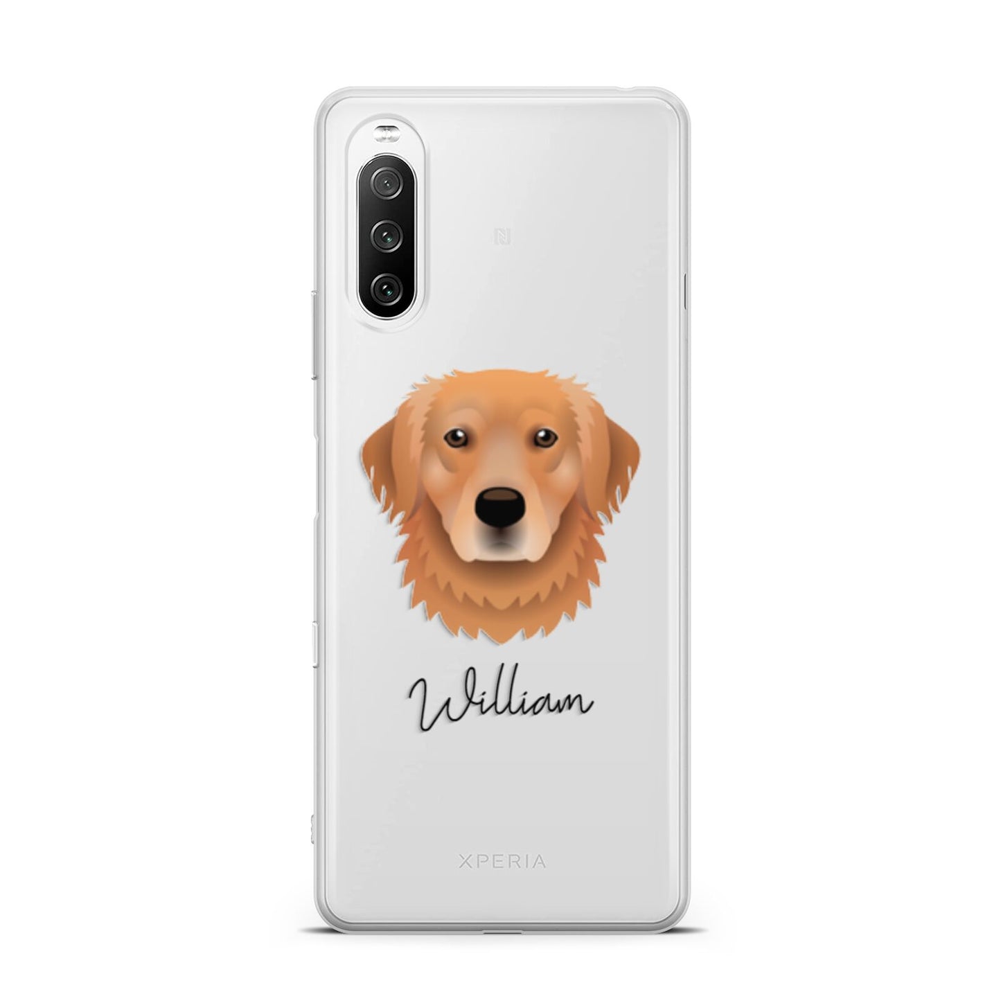 Golden Retriever Personalised Sony Xperia 10 III Case