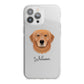 Golden Retriever Personalised iPhone 13 Pro Max TPU Impact Case with White Edges