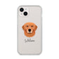 Golden Retriever Personalised iPhone 14 Plus Clear Tough Case Starlight