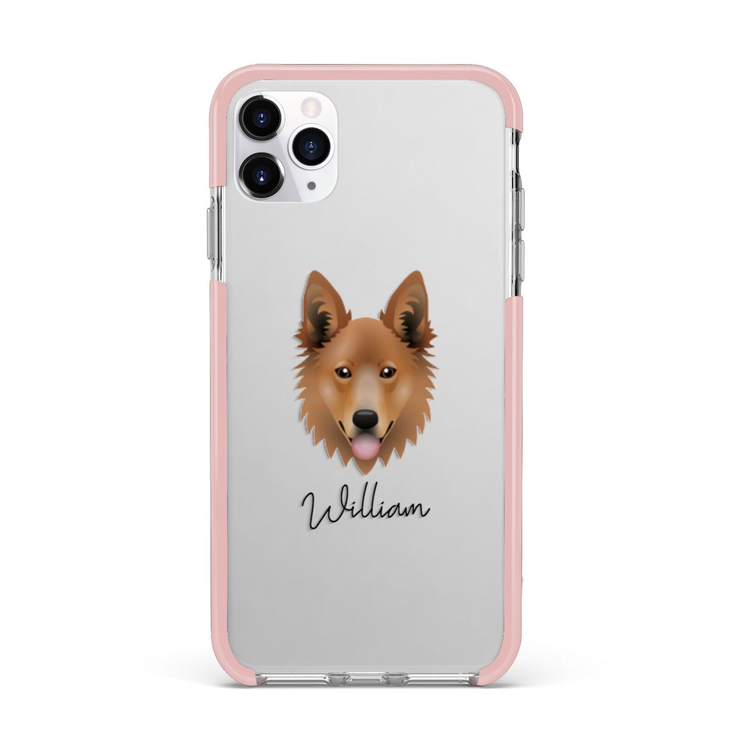 Golden Shepherd Personalised iPhone 11 Pro Max Impact Pink Edge Case