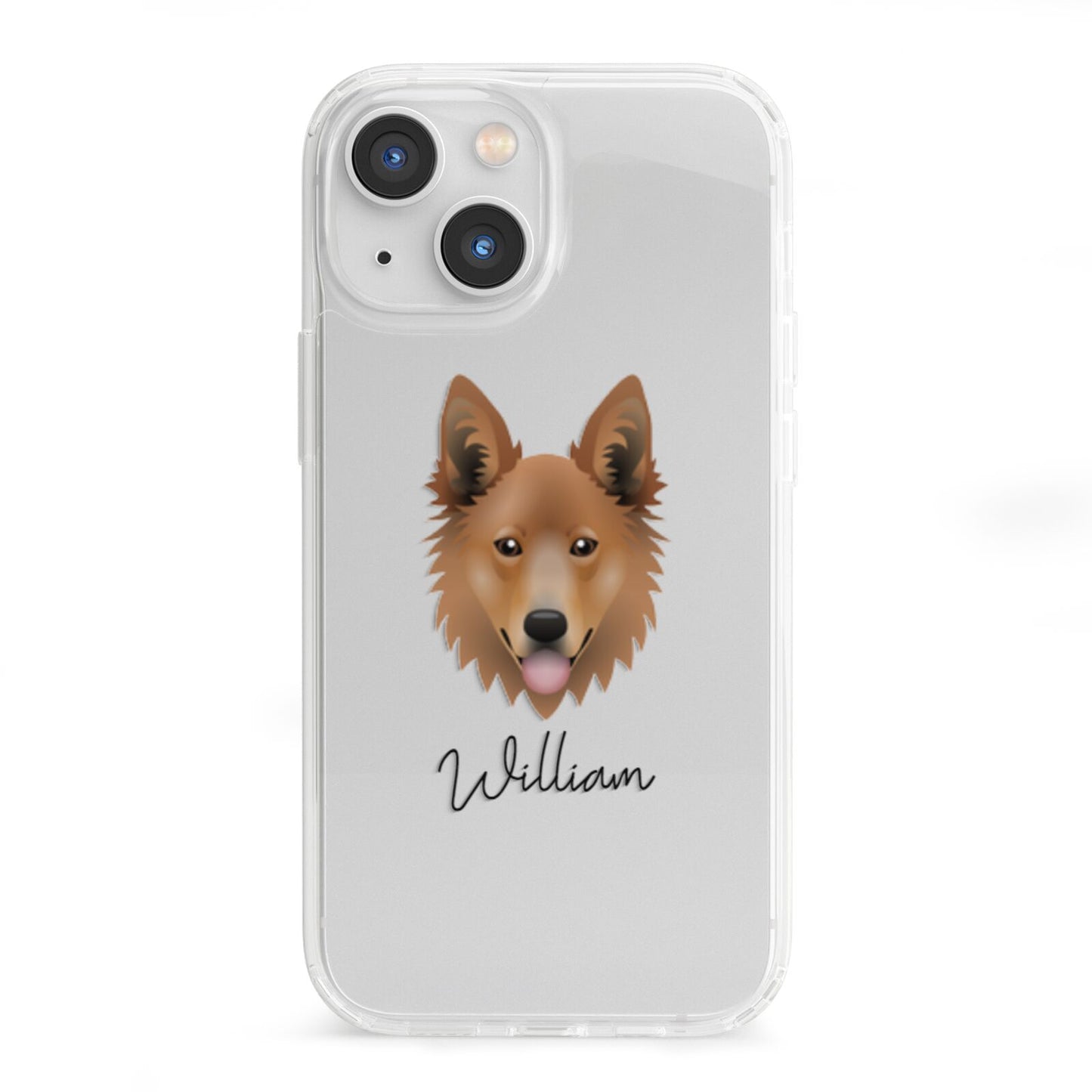 Golden Shepherd Personalised iPhone 13 Mini Clear Bumper Case