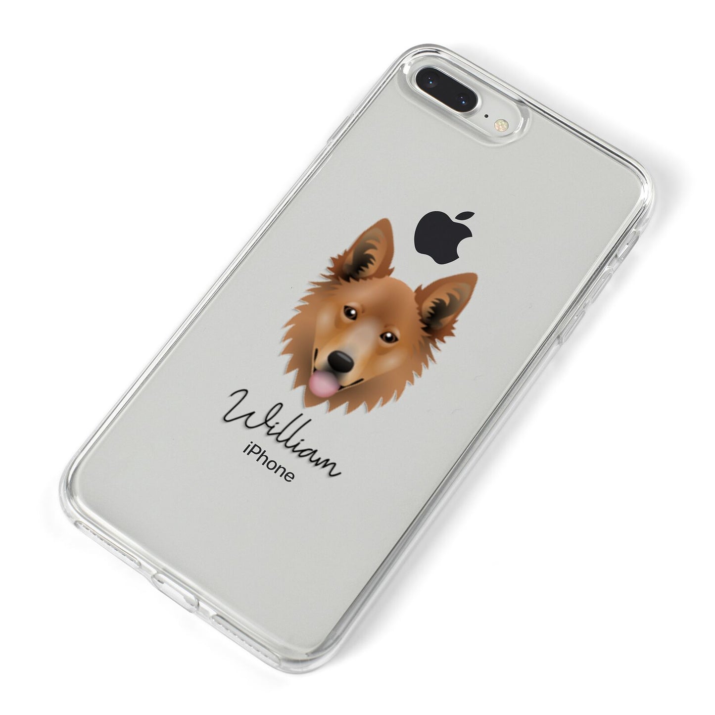 Golden Shepherd Personalised iPhone 8 Plus Bumper Case on Silver iPhone Alternative Image