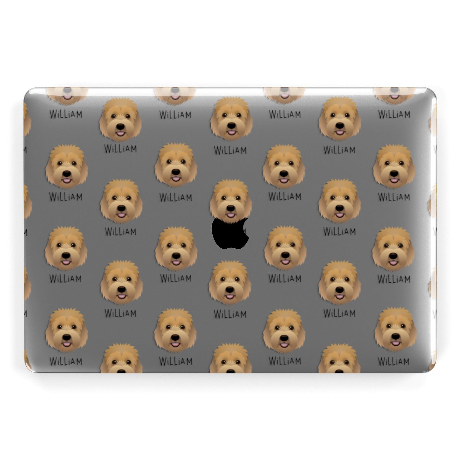 Goldendoodle Icon with Name Apple MacBook Case