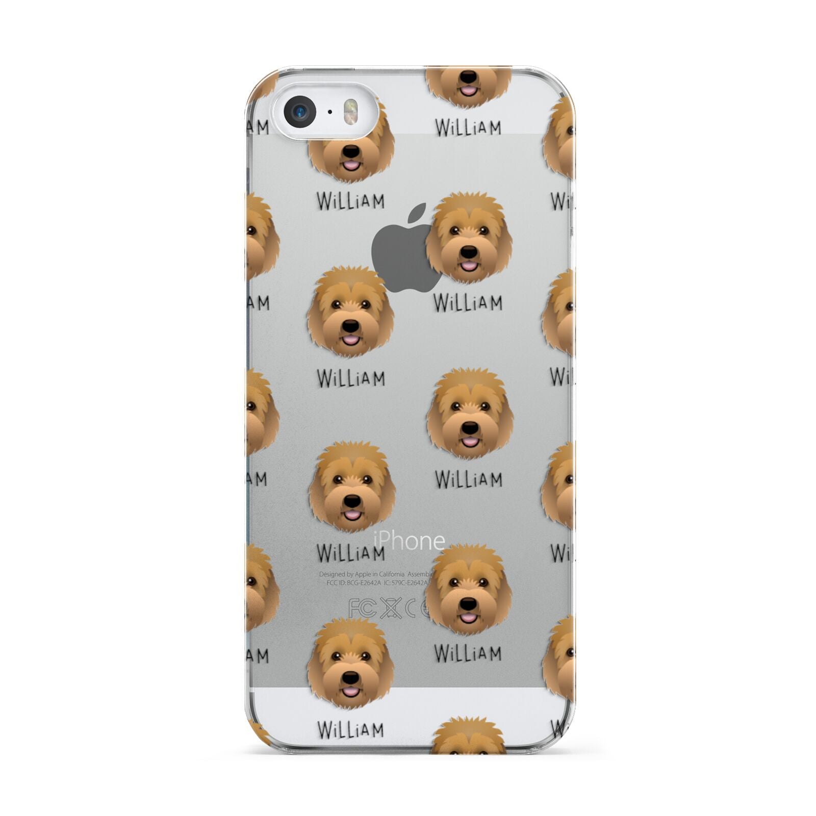 Goldendoodle Icon with Name Apple iPhone 5 Case