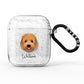Goldendoodle Personalised AirPods Glitter Case