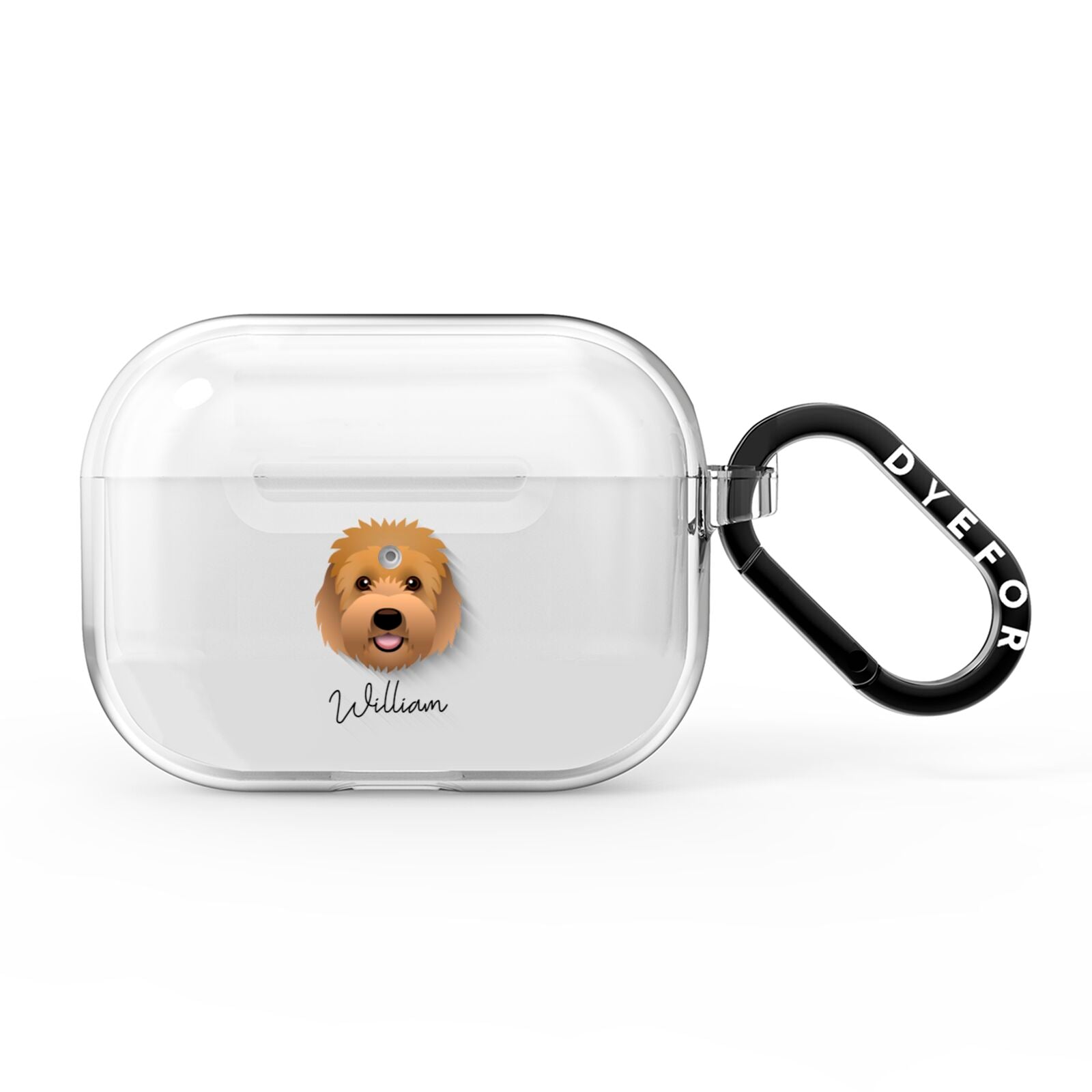 Goldendoodle Personalised AirPods Pro Clear Case