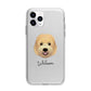Goldendoodle Personalised Apple iPhone 11 Pro in Silver with Bumper Case