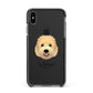 Goldendoodle Personalised Apple iPhone Xs Max Impact Case Black Edge on Black Phone