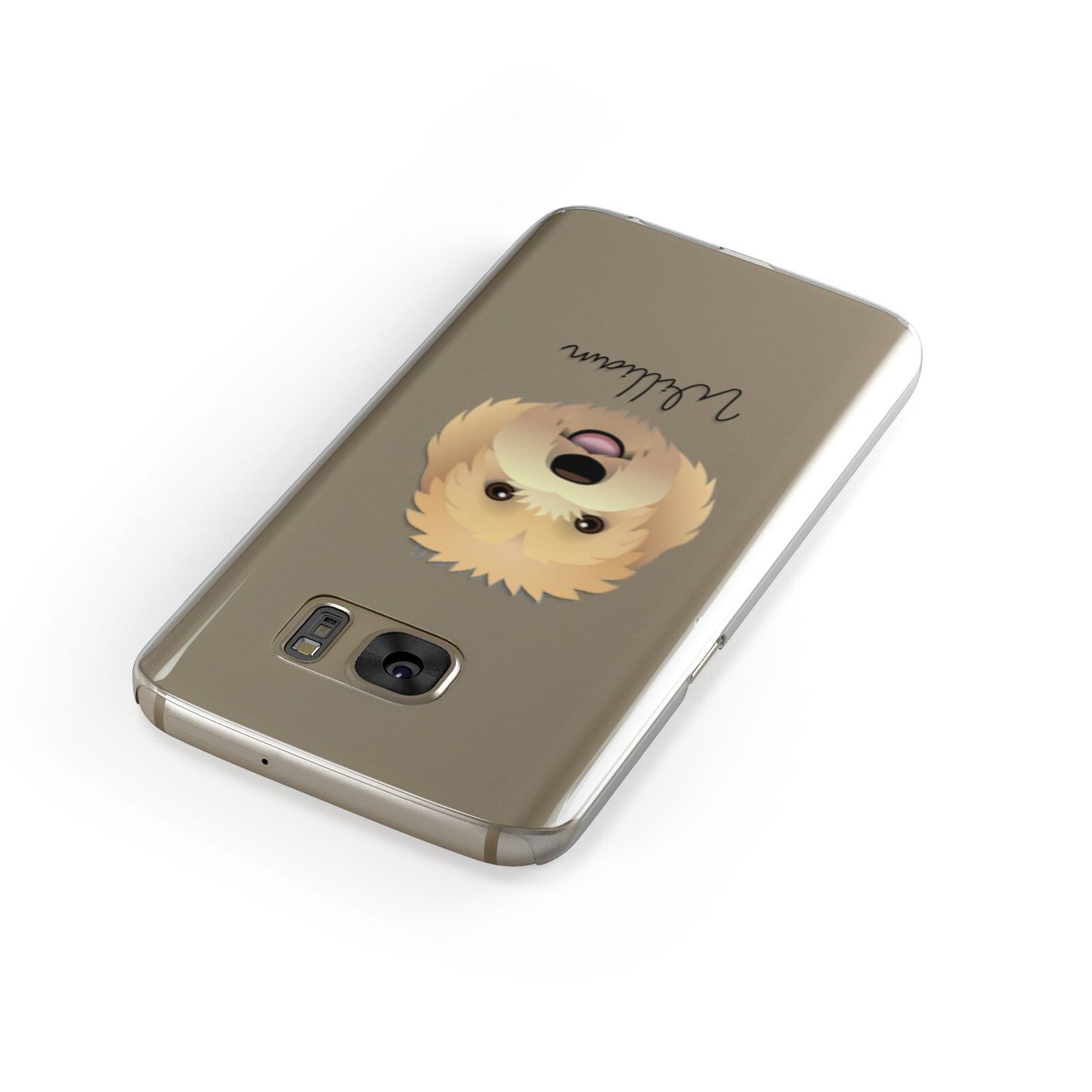 Goldendoodle Personalised Samsung Galaxy Case Front Close Up