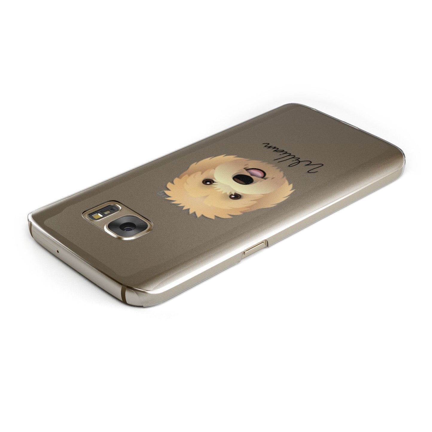 Goldendoodle Personalised Samsung Galaxy Case Top Cutout