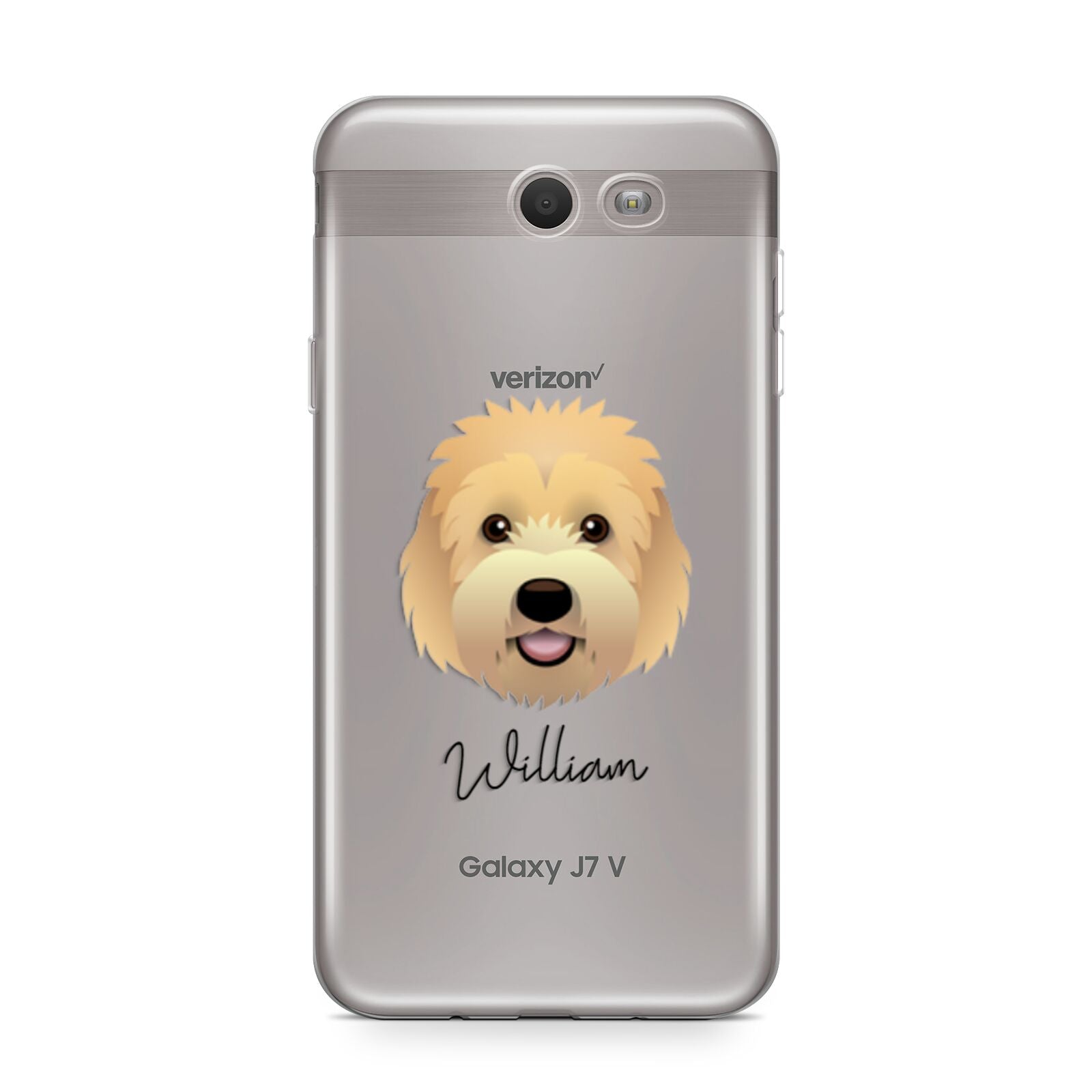 Goldendoodle Personalised Samsung Galaxy J7 2017 Case