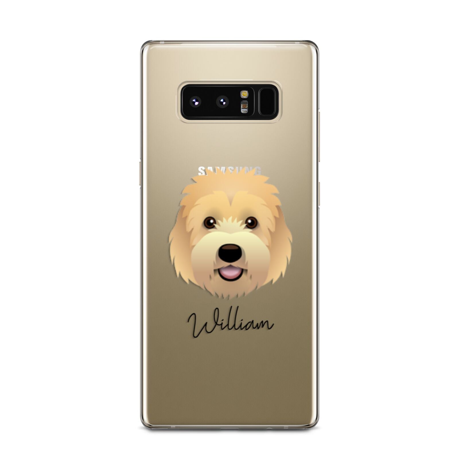 Goldendoodle Personalised Samsung Galaxy Note 8 Case