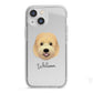 Goldendoodle Personalised iPhone 13 Mini TPU Impact Case with White Edges
