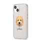 Goldendoodle Personalised iPhone 14 Clear Tough Case Starlight Angled Image