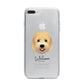 Goldendoodle Personalised iPhone 7 Plus Bumper Case on Silver iPhone