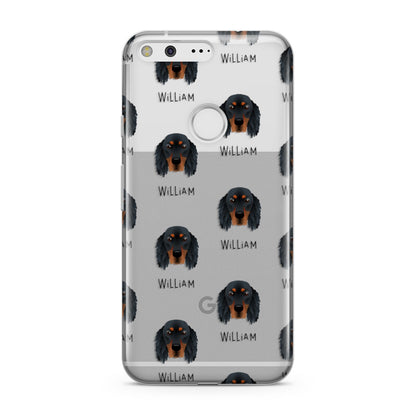 Gordon Setter Icon with Name Google Pixel Case