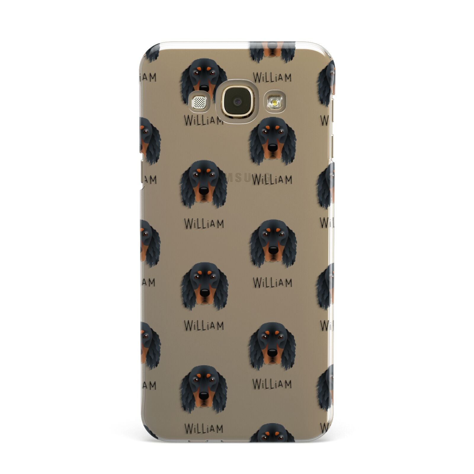 Gordon Setter Icon with Name Samsung Galaxy A8 Case