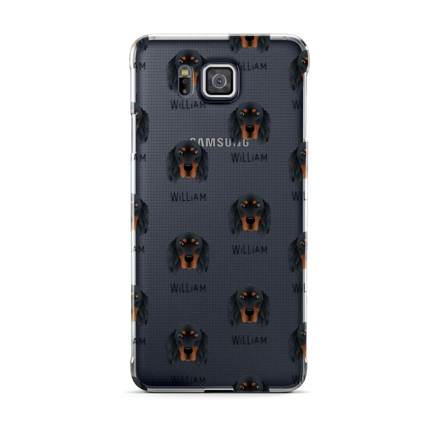 Gordon Setter Icon with Name Samsung Galaxy Alpha Case