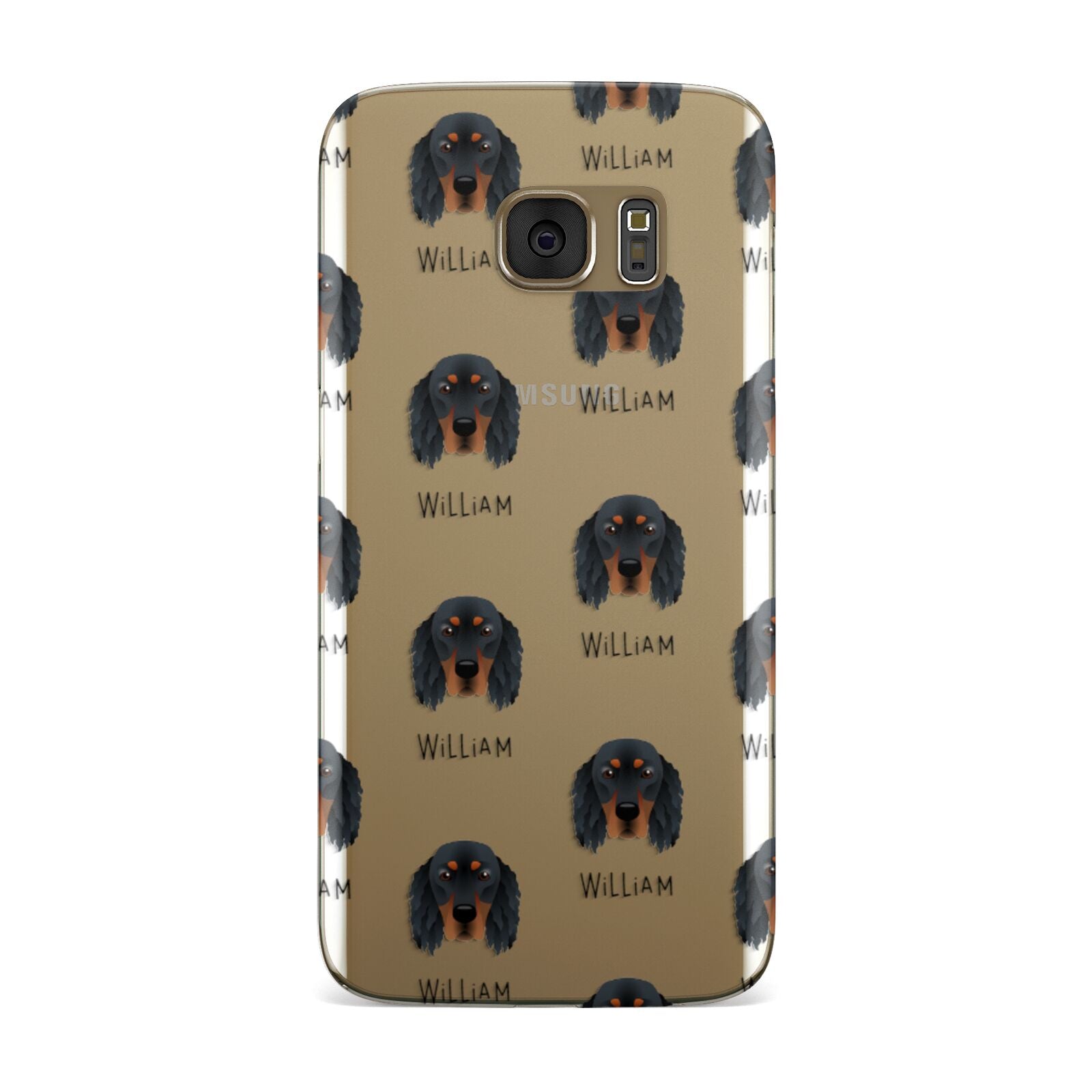 Gordon Setter Icon with Name Samsung Galaxy Case