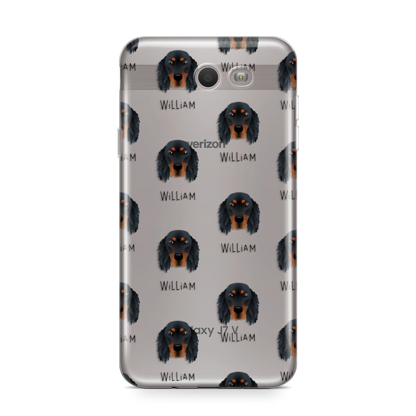 Gordon Setter Icon with Name Samsung Galaxy J7 2017 Case