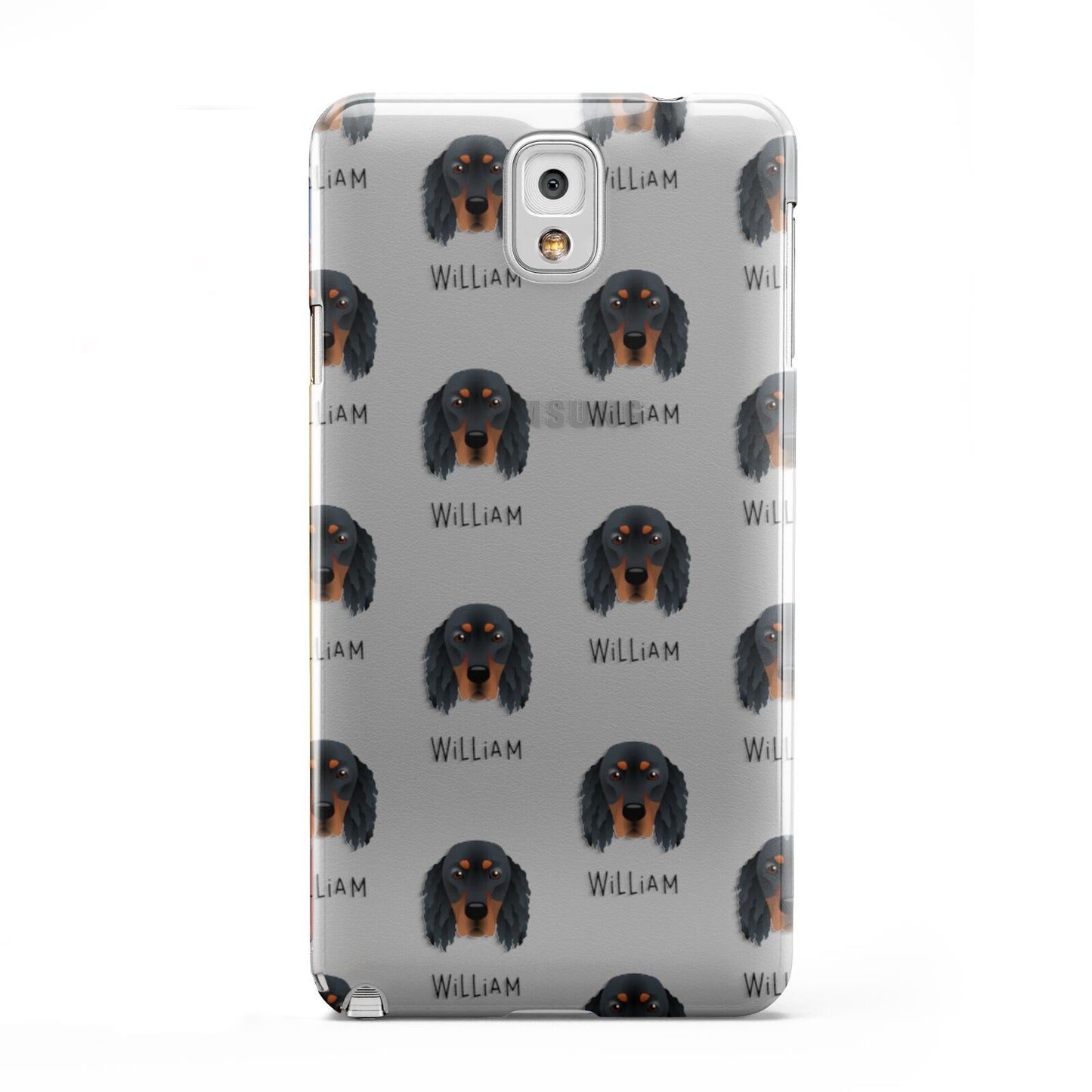 Gordon Setter Icon with Name Samsung Galaxy Note 3 Case