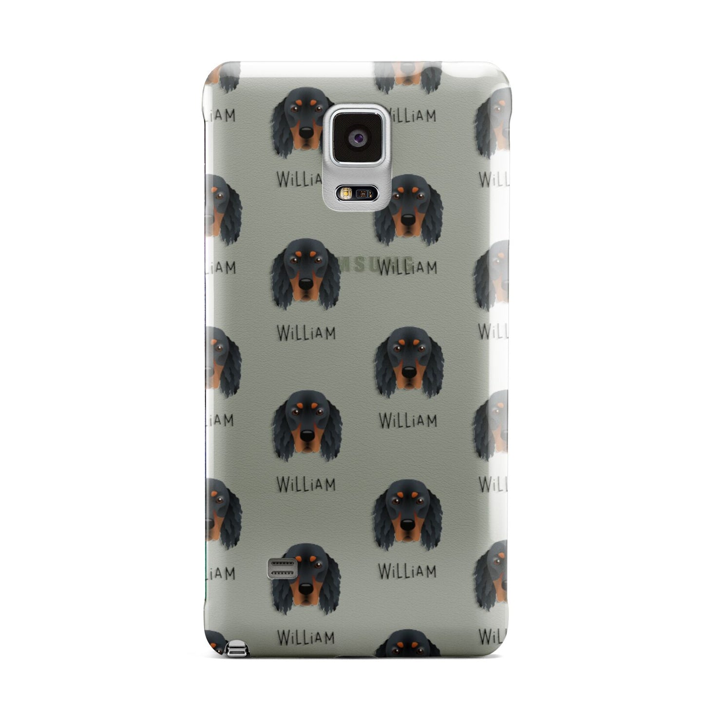 Gordon Setter Icon with Name Samsung Galaxy Note 4 Case