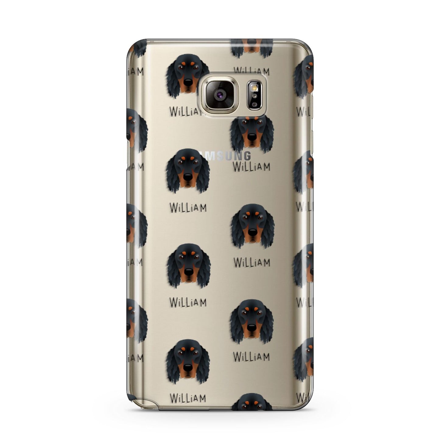Gordon Setter Icon with Name Samsung Galaxy Note 5 Case