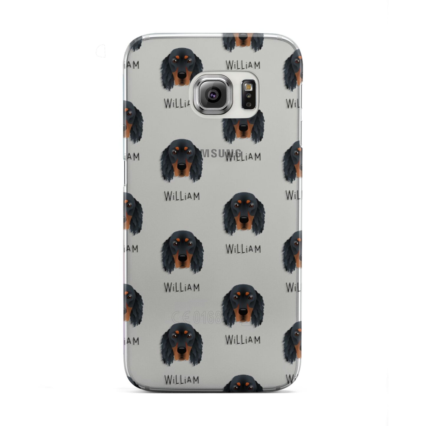 Gordon Setter Icon with Name Samsung Galaxy S6 Edge Case