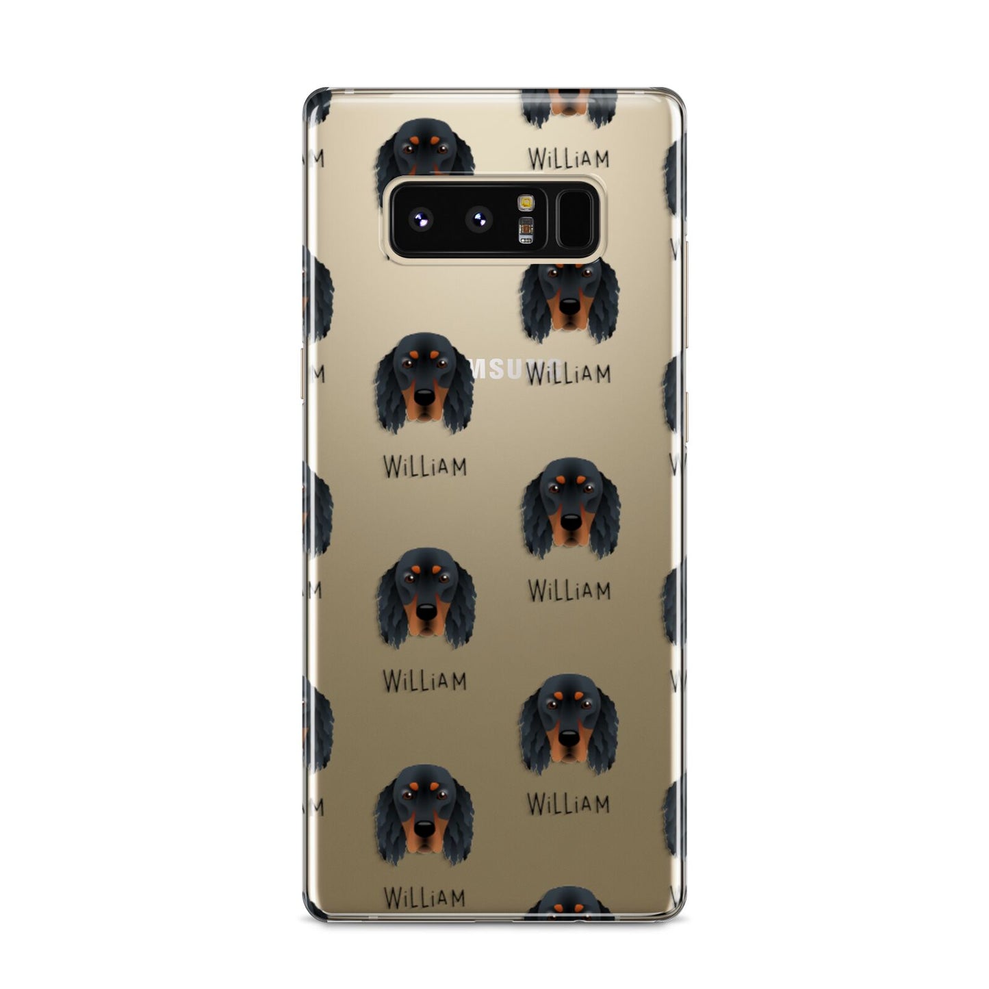 Gordon Setter Icon with Name Samsung Galaxy S8 Case