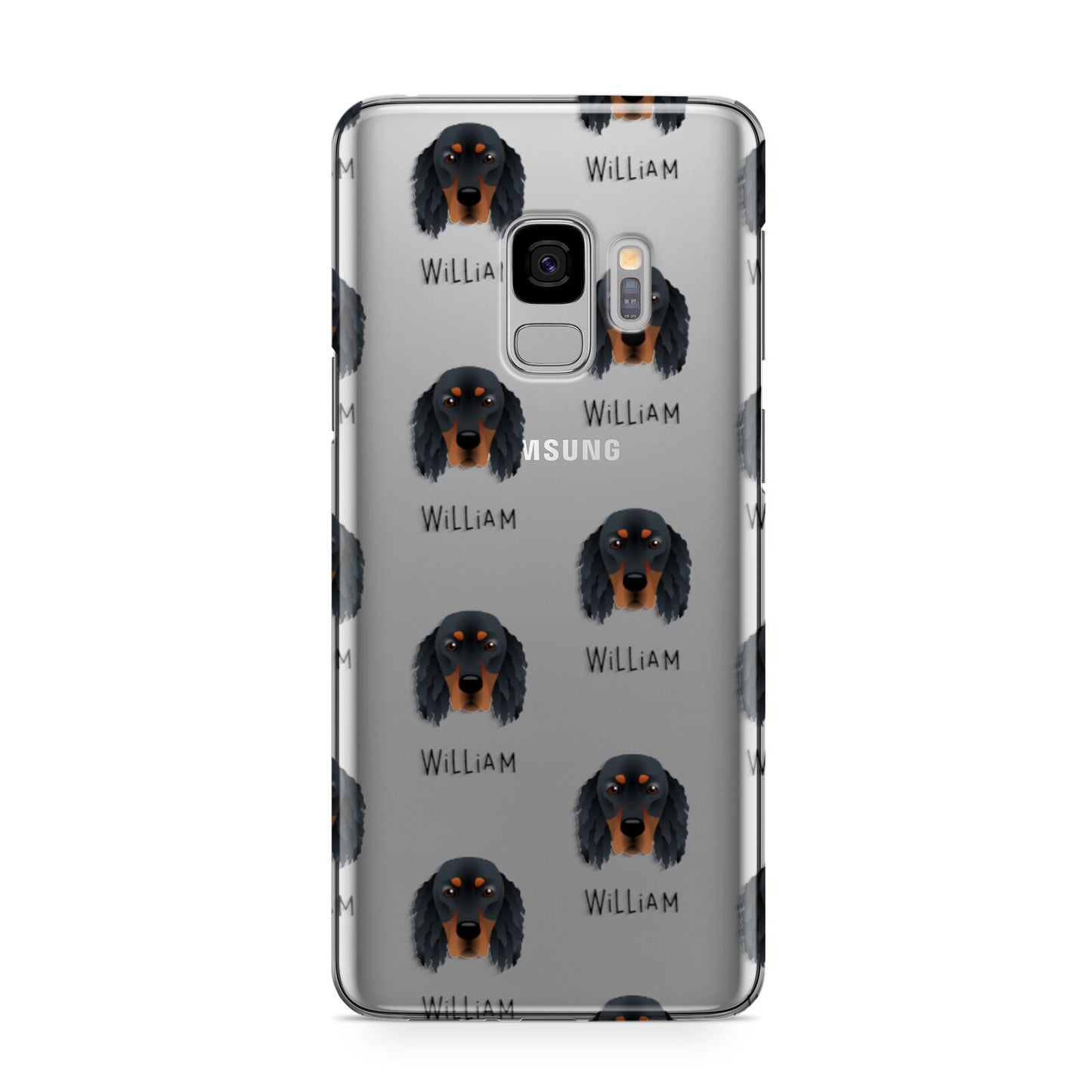 Gordon Setter Icon with Name Samsung Galaxy S9 Case