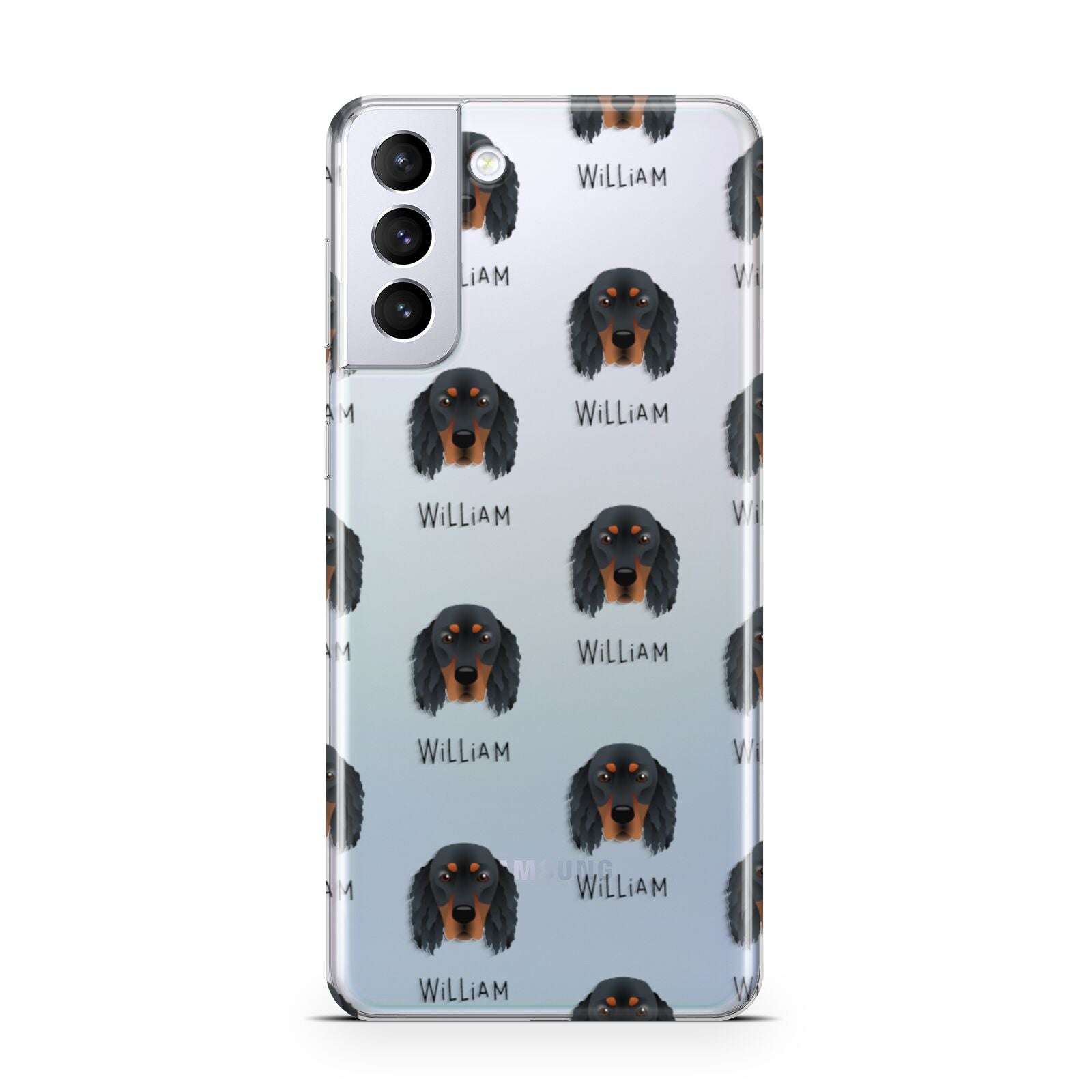 Gordon Setter Icon with Name Samsung S21 Plus Phone Case