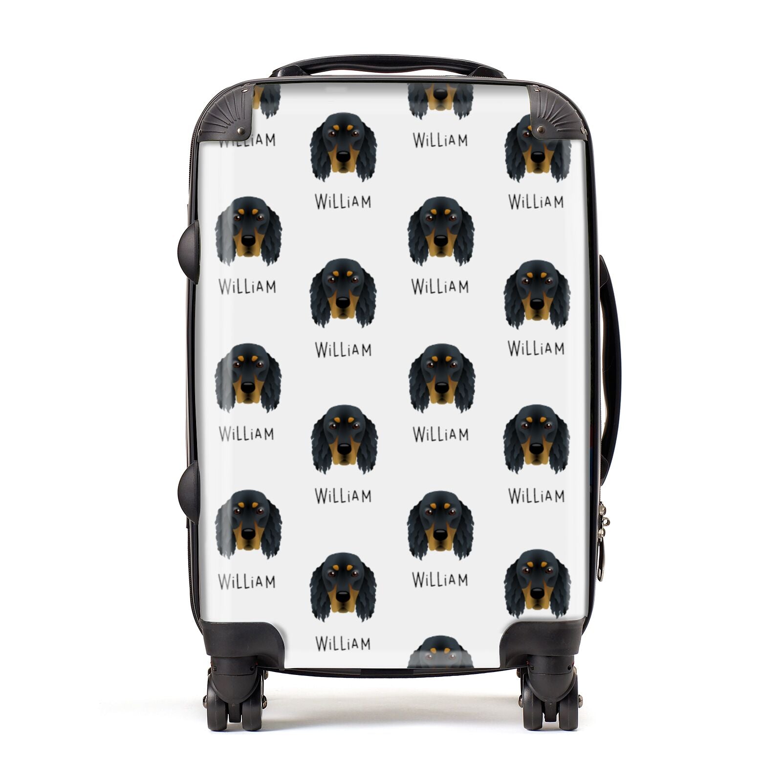 Gordon Setter Icon with Name Suitcase