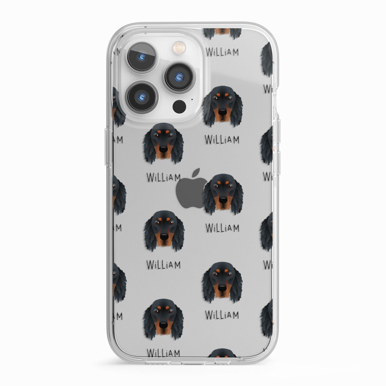 Gordon Setter Icon with Name iPhone 13 Pro TPU Impact Case with White Edges