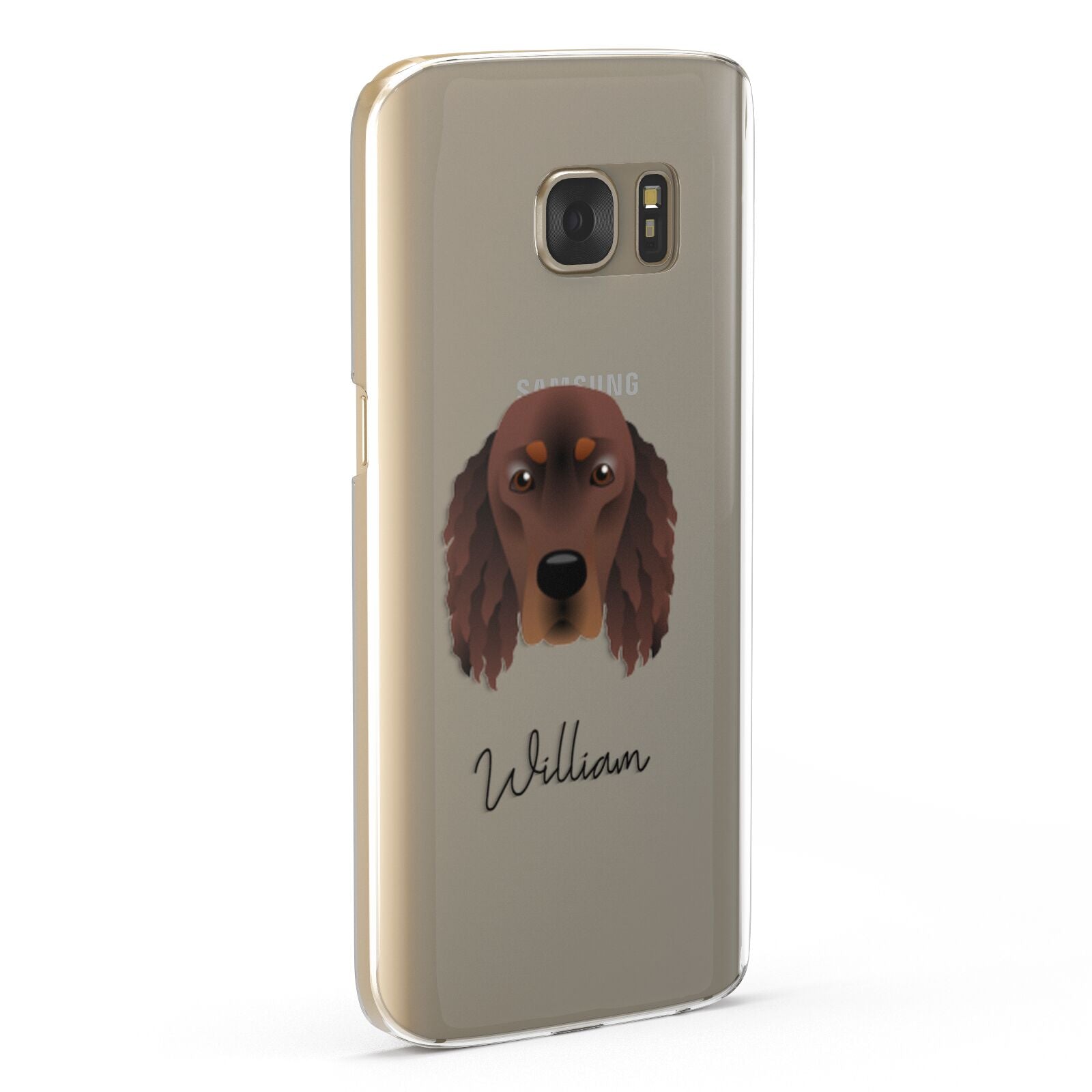 Gordon Setter Personalised Samsung Galaxy Case Fourty Five Degrees