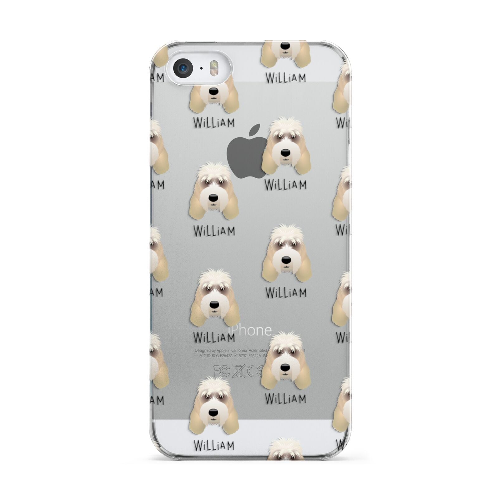 Grand Basset Griffon Vendeen Icon with Name Apple iPhone 5 Case