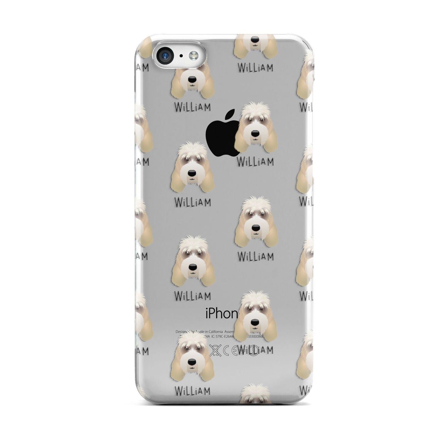 Grand Basset Griffon Vendeen Icon with Name Apple iPhone 5c Case