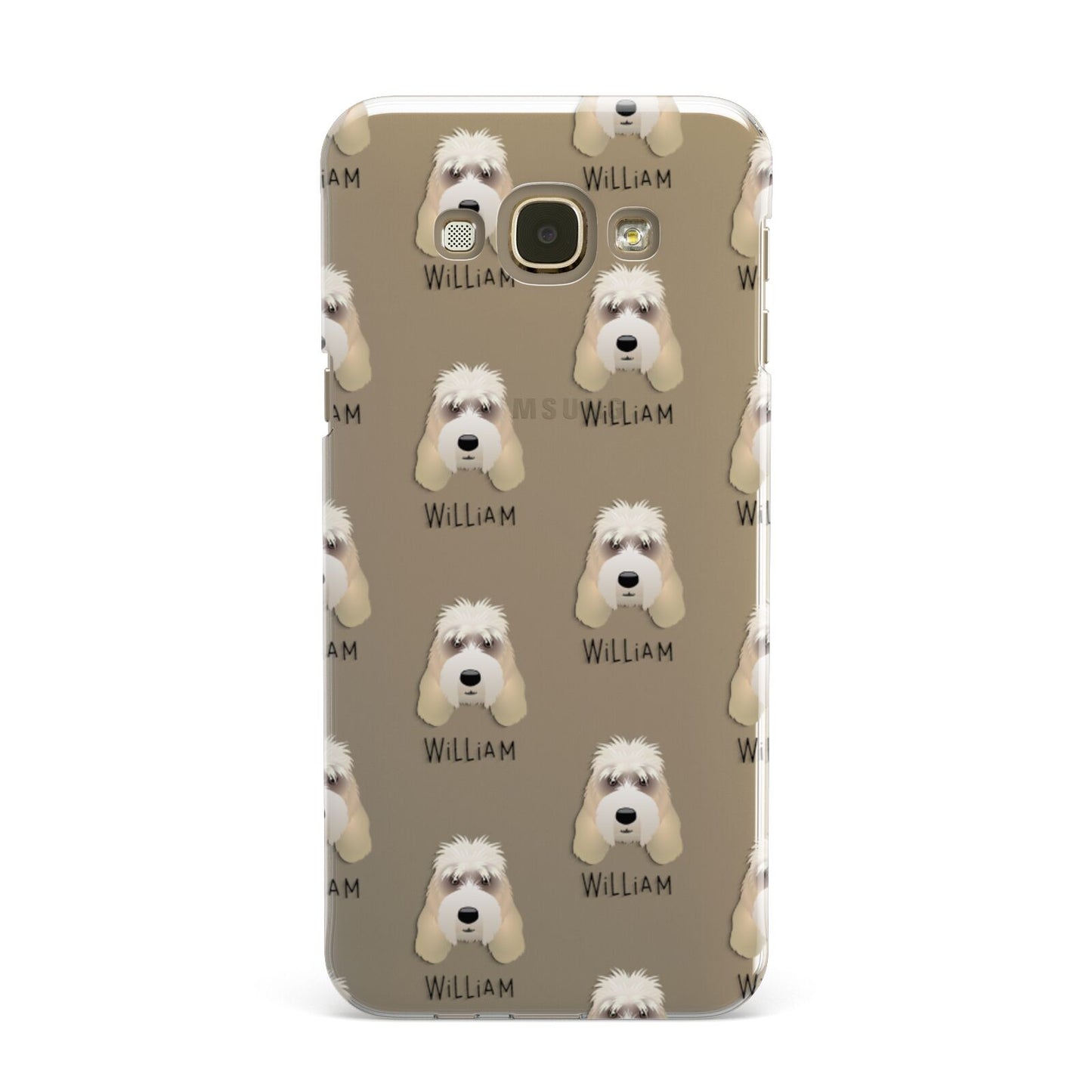 Grand Basset Griffon Vendeen Icon with Name Samsung Galaxy A8 Case