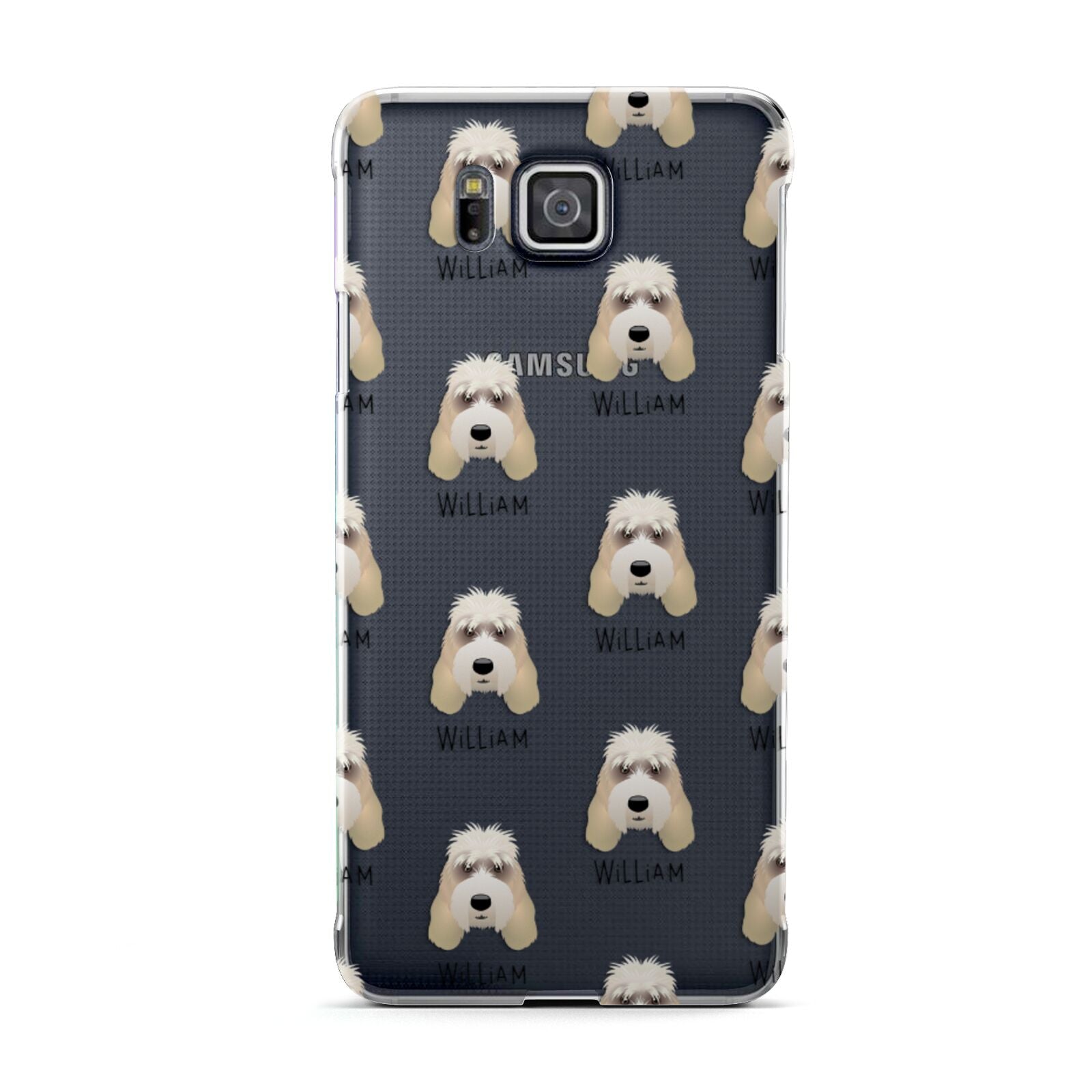 Grand Basset Griffon Vendeen Icon with Name Samsung Galaxy Alpha Case