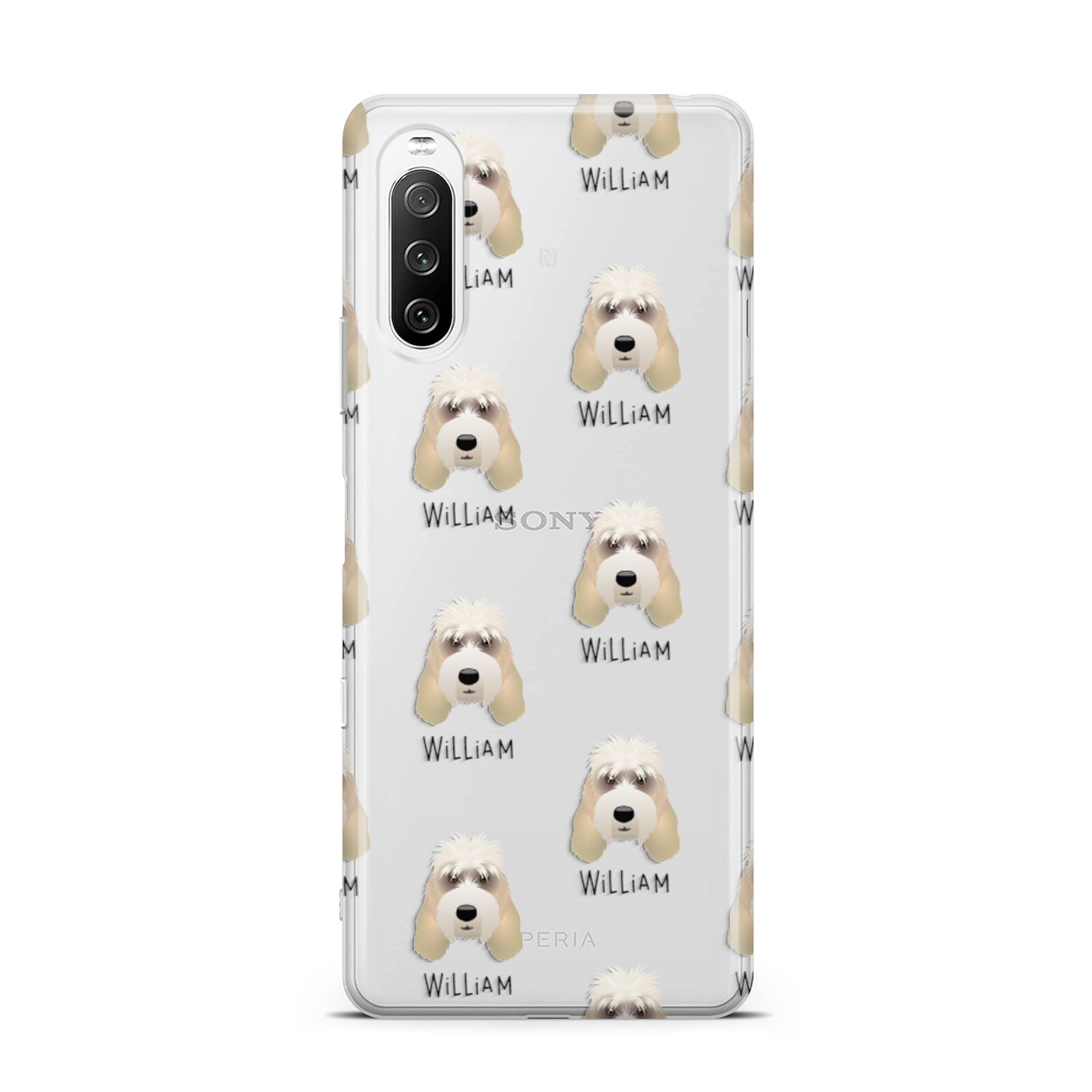 Grand Basset Griffon Vendeen Icon with Name Sony Xperia 10 III Case