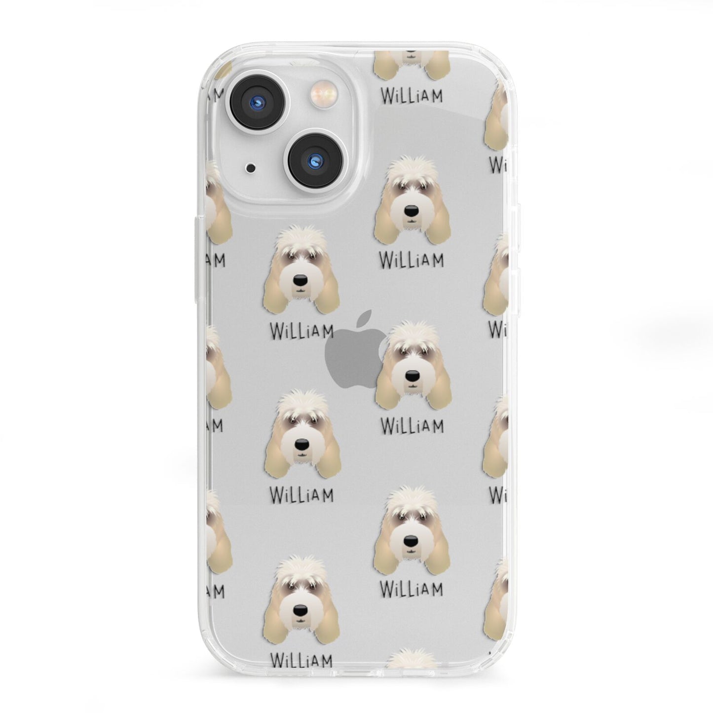 Grand Basset Griffon Vendeen Icon with Name iPhone 13 Mini Clear Bumper Case