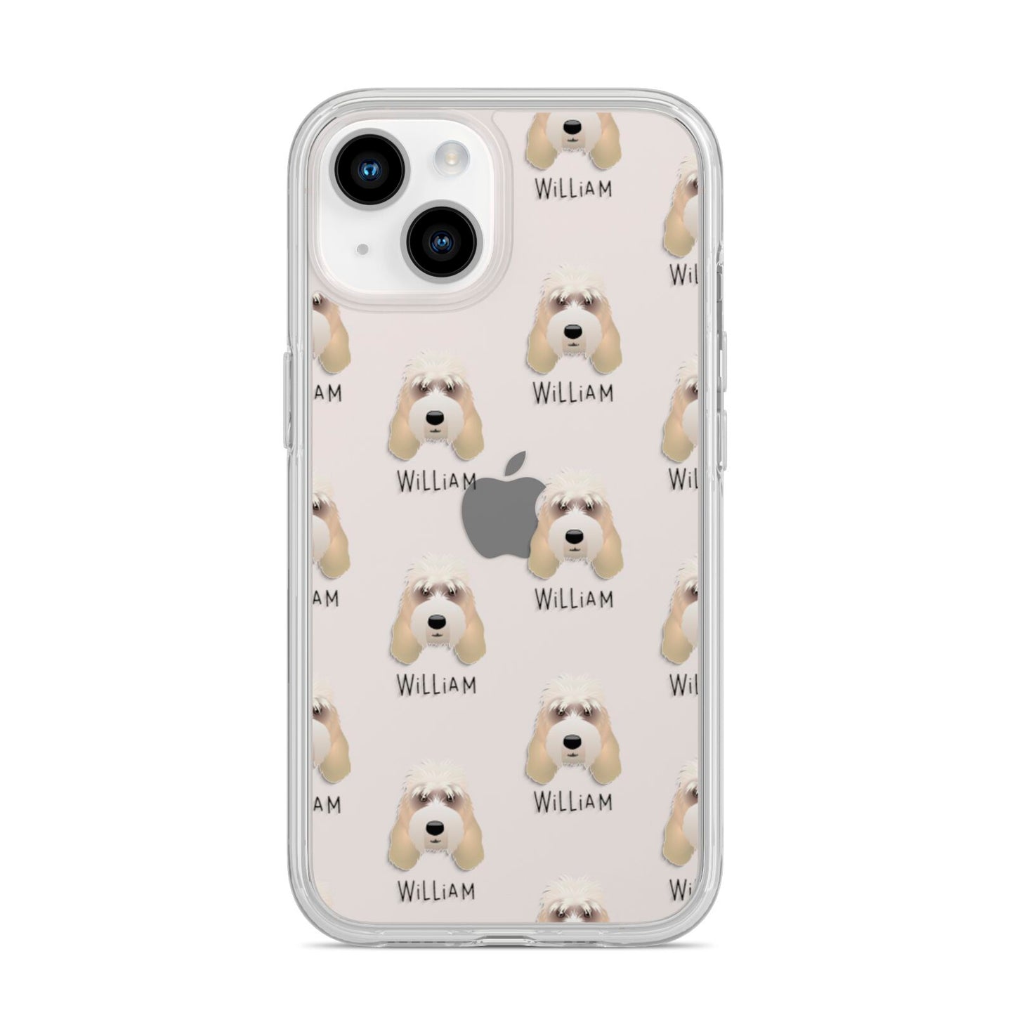 Grand Basset Griffon Vendeen Icon with Name iPhone 14 Clear Tough Case Starlight