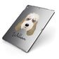 Grand Basset Griffon Vendeen Personalised Apple iPad Case on Grey iPad Side View