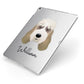 Grand Basset Griffon Vendeen Personalised Apple iPad Case on Silver iPad Side View