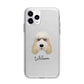 Grand Basset Griffon Vendeen Personalised Apple iPhone 11 Pro Max in Silver with Bumper Case