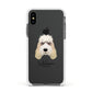 Grand Basset Griffon Vendeen Personalised Apple iPhone Xs Impact Case White Edge on Black Phone