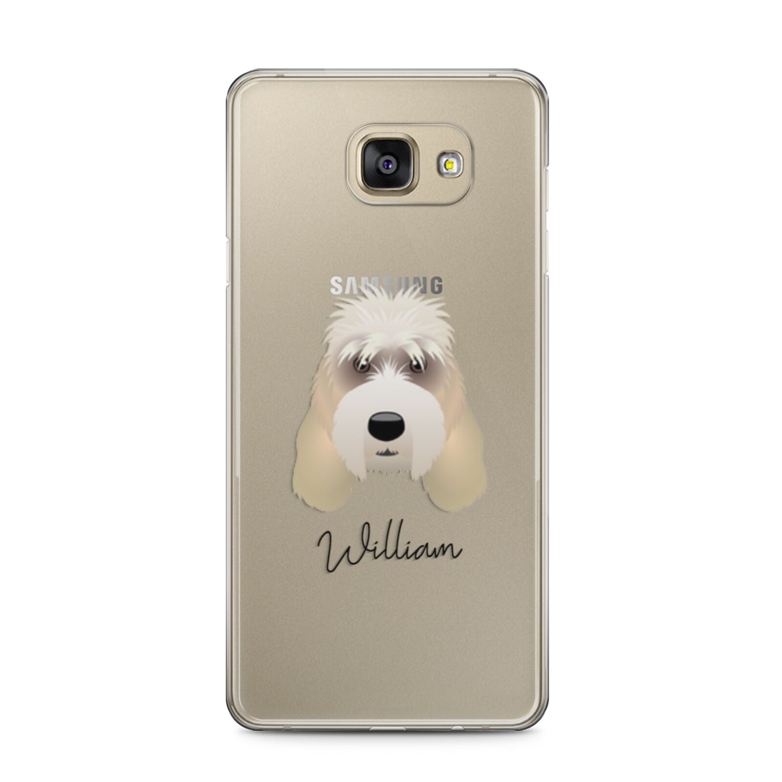 Grand Basset Griffon Vendeen Personalised Samsung Galaxy A5 2016 Case on gold phone